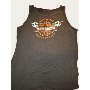 Harley-Davidson Mens Genuine Motorcycles Black Tank Top XL*22